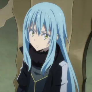 😠 Rimuru Tempest That Time I Got Reincarnated as a Slime Аниме, Слизь, Реинкарнация, Исекай, Фэнтези telegram sticker