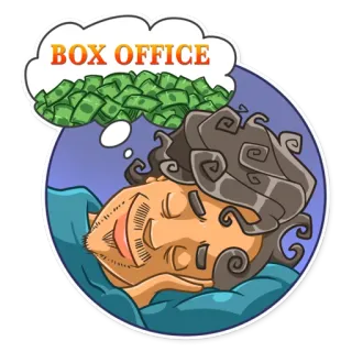 😴 BOX OFFICE money, dream, box office, success, dreaming, finance telegram sticker