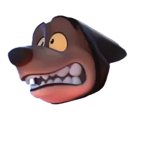 😬 собака, животное, мультфильм, злой, зубы telegram sticker