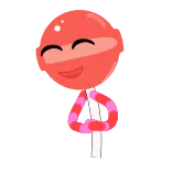 😂 Lutscher, Süßigkeit, süß, Leckerli, niedlich, Cartoon telegram sticker