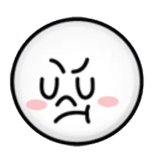 😏 怒り, 絵文字, イライラ, 不機嫌, 怒った telegram sticker
