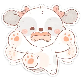 🐶 cartoon, cute, animal, bear, kawaii telegram sticker
