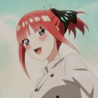 🦋 Nino Nakano The Quintessential Quintuplets Anime, Gadis, Karakter, Nino Nakano, The Quintessential Quintuplets whatsapp sticker