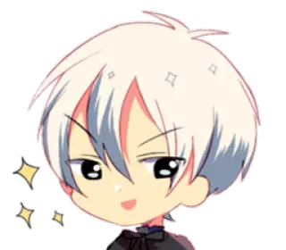 ✨ anime, manga, chibi, sparkle, cute, cartoon whatsapp sticker