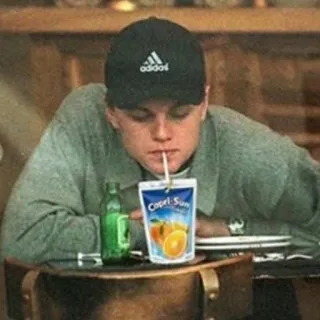 🍼 Capri-Sun leonardo dicaprio, capri sun, juice, drink, actor, celebrity telegram sticker
