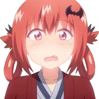 😧 Satania McDowell Kurumizawa Gabriel DropOut Anime, Demone, Satania, Gabriel DropOut, Cartone animato, Divertente, Carino telegram sticker