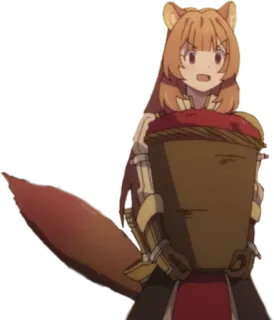 😱 Raphtalia The Rising of the Shield Hero Anime, Volpe, Personaggio, Raphtalia, Rising of the Shield Hero telegram sticker