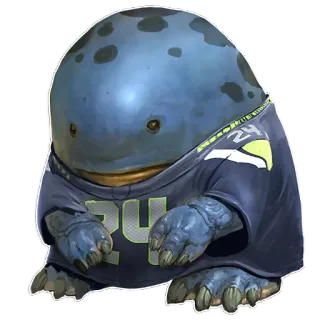 🏀 24 Alien, Lindo, Mascota, Azul, Jersey, Número 24 telegram sticker