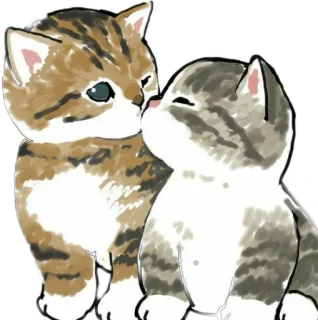 🥰 cat, kitten, cute, animals, pet, cartoon, adorable telegram sticker