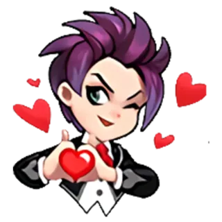 😘 love, heart, valentine, romance, cute, cartoon telegram sticker