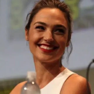 😄 Gal Gadot actress, celebrity, woman, face, smile telegram sticker