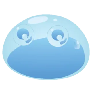 😶 слайм, капля, монстр, мультфильм, милый, желе telegram sticker