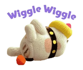 🤣 Wiggle Wiggle carino, oscillare, animale, peluche, kawaii whatsapp sticker
