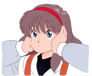 🙉 애니메이션, 소녀, 만화, 일러스트 telegram sticker