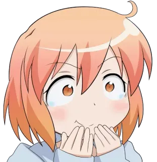😂 Anime, Chica, Linda, Dibujos animados, Feliz, Kawaii telegram sticker