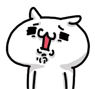 ❤ gato, gracioso, mono, animal, dibujos animados, pegatina telegram sticker