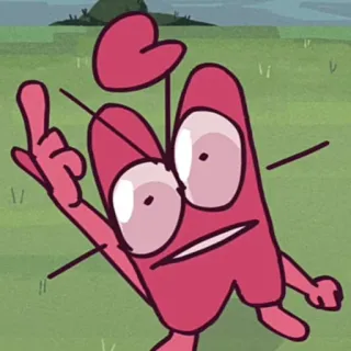 🙄 adesivo, desenho animado, personagem, dedo do meio, gesto obsceno telegram sticker