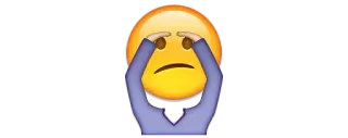 🙈 Emoji, Facepalm, Decepción, Frustración, Fracaso telegram sticker