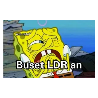 😂 Spongebob Spongebob Squarepants Buset LDR an spongebob, kreskówka, mem, śmieszne, związek na odległość telegram sticker