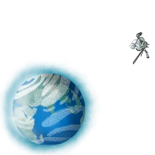 🌍 земля, спутник, глобус, связь, технологии, космос whatsapp sticker
