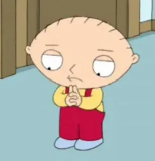 😔 Stewie Griffin Family Guy Cartoon, Stewie, Family Guy, TV Serie, animiert telegram sticker
