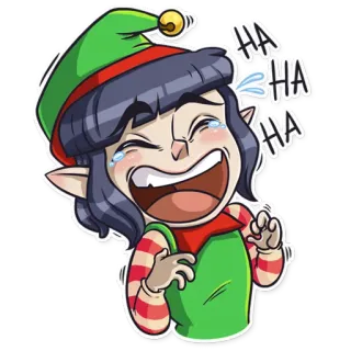 Santa's Little Helper whatsapp stickers
