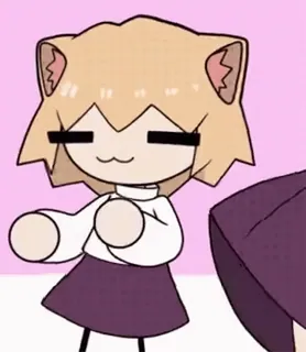 💃 animé, chat, dessin animé, autocollant whatsapp sticker