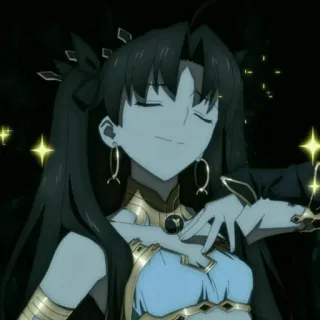 😌 Ishtar Fate/Grand Order Anime, Videojuego, Personaje, Chica, Arte digital telegram sticker