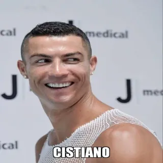 😂 Cristiano Ronaldo CISTIANO calcio, football americano, atleta, giocatore, celebrità telegram sticker