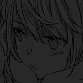 🖇 anime, manga, girl, sad, emotional, drawing telegram sticker