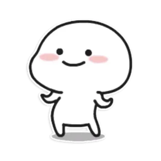 ☁ süß, emoji, sticker, blob, kawaii telegram sticker