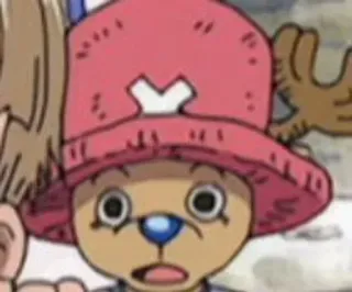 😦 Tony Tony Chopper One Piece Anime, Cartoon, One Piece, Tony Tony Chopper, Rentier, süß telegram sticker