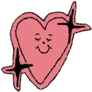 💖 coeur, kawaii, paillettes, mignon, amour telegram sticker