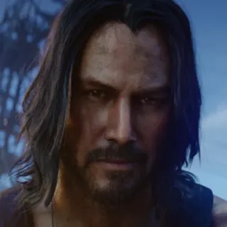 😁 Johnny Silverhand Cyberpunk 2077 cyberpunk, johnny silverhand, keanu reeves, video game telegram sticker