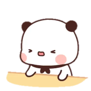 🤯 lindo, panda, dibujos animados, pegatina whatsapp sticker