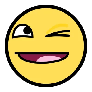 😉 smiley, emoticon, occhiolino, giallo telegram sticker
