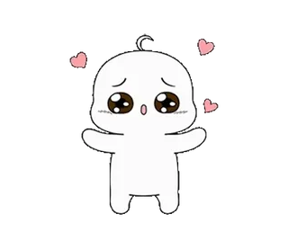 🥺 귀여운, 카와이, 사랑, 하트, 만화, 캐릭터 telegram sticker