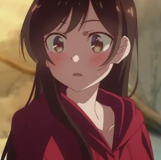 🥥 Chizuru Ichinose Rent-A-Girlfriend Anime, Chizuru, Rent a Girlfriend, słodka, dziewczyna whatsapp sticker