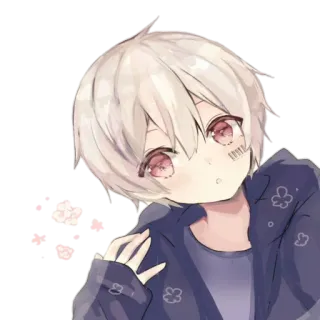 😦 anime, manga, cartoon, character, cute, sticker telegram sticker