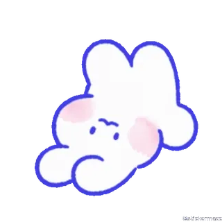 🥰 nuvola, carino, triste, cartoni animati, meteo telegram sticker