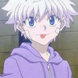 ⚡️ Killua Zoldyck Hunter x Hunter Anime, Killua, Hunter x Hunter, Dibujos animados, Personaje, Chico, Pegatina whatsapp sticker