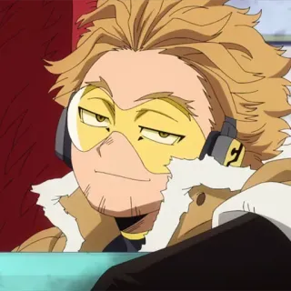 🎭 Hawks My Hero Academia Аниме, Манга, Hawks, Моя геройская академия, Персонаж, Ухмылка whatsapp sticker