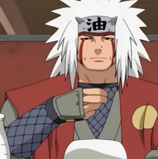 🌫 Jiraiya Naruto 油 Anime, Manga, Jiraiya, Naruto, Personaje, Pegatina telegram sticker
