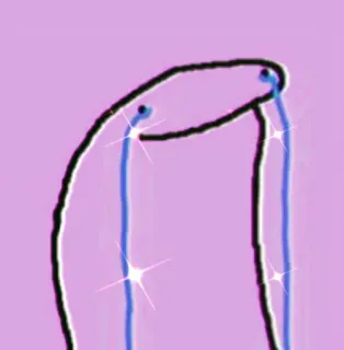 ✨ llorando, triste, lágrimas, emocional, dibujos animados whatsapp sticker