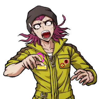 🤬 Kazuichi Souda Danganronpa อนิเมะ, ตกใจ, ประหลาดใจ, Danganronpa, Kazuichi Souda, เด็กผู้ชายอนิเมะ telegram sticker