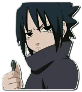 😠 Sasuke Uchiha Naruto anime, naruto, sasuke, postać, uchiha telegram sticker