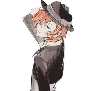 😒 Chuuya Nakahara Bungo Stray Dogs Anime, Manga, Charakter, Bungo Stray Dogs telegram sticker