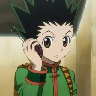 📱 Gon Freecss Hunter x Hunter anime, Gon Freecss, Hunter x Hunter, cartoon character, anime character telegram sticker