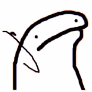 👈 florkofcows, meme, stick figure, funny, internet meme whatsapp sticker