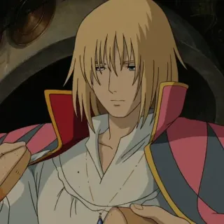 🔮 Howl Howl's Moving Castle Animé, Film, Cheveux blonds, Fantaisie, Ghibli, Le Château Ambulant telegram sticker
